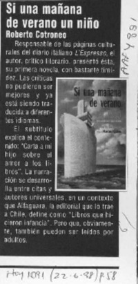 Si una mañana de verano un niño  [artículo].