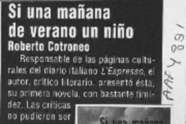 Si una mañana de verano un niño  [artículo].