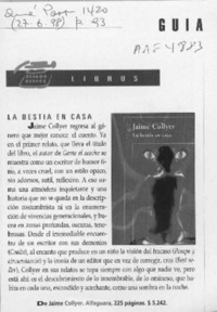 La Bestia en casa  [artículo].