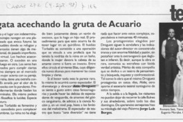 La Gata acechando la gruta de Acuario  [artículo].