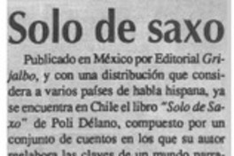 Sólo de saxo