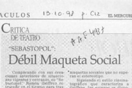 Débil maqueta social  [artículo] Carola Oyarzún.