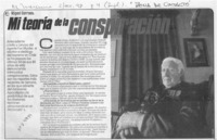 Mi teoría de la conspiración  [artículo] Marcelo Contreras.