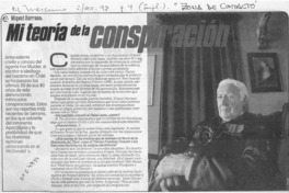 Mi teoría de la conspiración  [artículo] Marcelo Contreras.