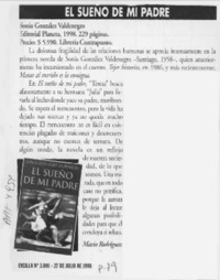 El sueño de mi padre  [artículo] Mario Rodríguez.