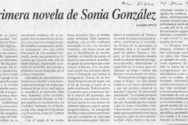 La primera novela de Sonia González  [artículo] Ramiro Rivas.