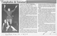 Cumpleaños de Enmanuel  [artículo] L. A. M.