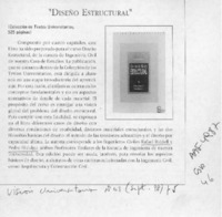 "Diseño estructural"  [artículo].