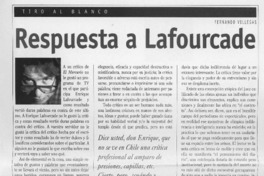 Respuesta a Lafourcade