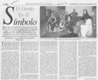 El gesto es el símbolo