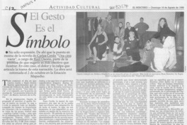 El gesto es el símbolo