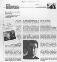 Muriendo por la dulce patria mía  [artículo] Rodrigo Pinto.