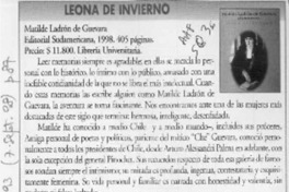 Leona de invierno  [artículo] Gloria Guerra.