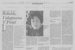 Rebelde, voluptuosa y final