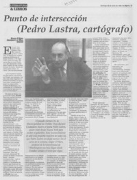 Punto de intersección (Pedro Lastra, cartógrafo)