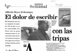 El dolor de escribir con las tripas  [artículo] Roberto Amaro.