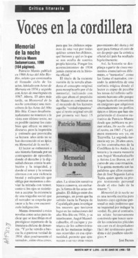 Voces en la cordillera  [artículo] José Promis.