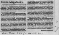 Poesía magallánica  [artículo] Ramón Díaz Eterovic.