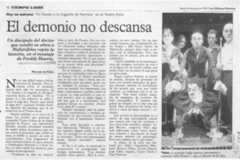 El demonio no descansa  [artículo] Marcela de Pablo.