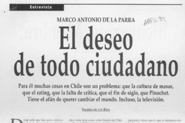 El deseo de todo ciudadano  [artículo] Valeria de los Ríos.