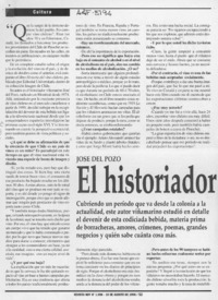 El historiador del vino  [artículo] Carolina Robino.