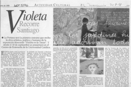 Violeta recorre Santiago  [artículo].
