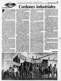 Cordones industriales  [artículo] Hernán Soto.