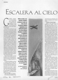 Escalera al cielo  [artículo] Marcela Recabarren.