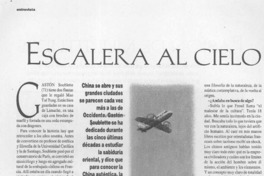 Escalera al cielo  [artículo] Marcela Recabarren.