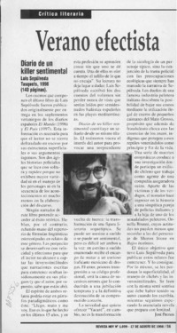 Verano efectista  [artículo] José Promis.