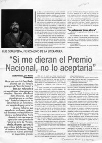 "Si me dieran el Premio Nacional no lo aceptaría"  [artículo] Marcia Scantlebury.