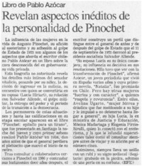 Revelan aspectos inéditos de la personalidad de Pinochet