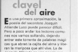 Clavel del aire  [artículo] Pilar Hurtado.