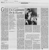 Un carpintero de la escena