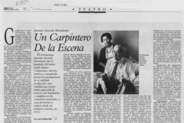 Un carpintero de la escena