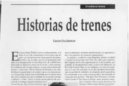 Historias de trenes  [artículo] Cristián Vila Riquelme.