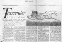 Trascender con el verso  [artículo].