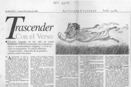 Trascender con el verso  [artículo].