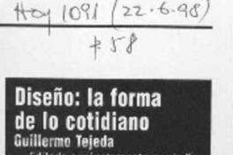 Diseño, la forma de lo cotidiano  [artículo].