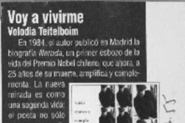 Voy a vivirme  [artículo].