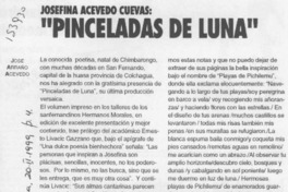 Josefina Acevedo Cuevas, "Pinceladas de luna"  [artículo] José Arraño Acevedo.