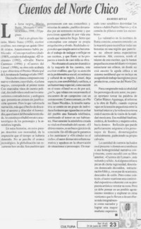 Cuentos del norte chico  [artículo].