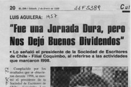 "Fue una jornada dura, pero nos dejó buenos dividendos"