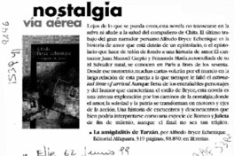 Nostalgia vía aérea  [artículo].