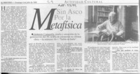 Sin asco por la metafísica  [artículo] José Miguel Izquierdo S.