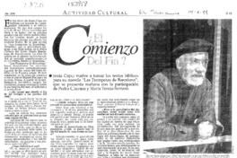 El comienzo del fin?  [artículo] Carolina Andonie Dracos.