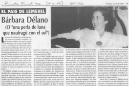 Bárbara Délano  [artículo] Pedro Lemebel.