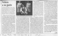 Velero a su gusto  [artículo] L. A. M.