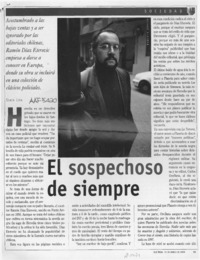 El sospechoso de siempre  [artículo] Sonia Lira.