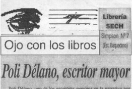 Poli Délano, escritor mayor